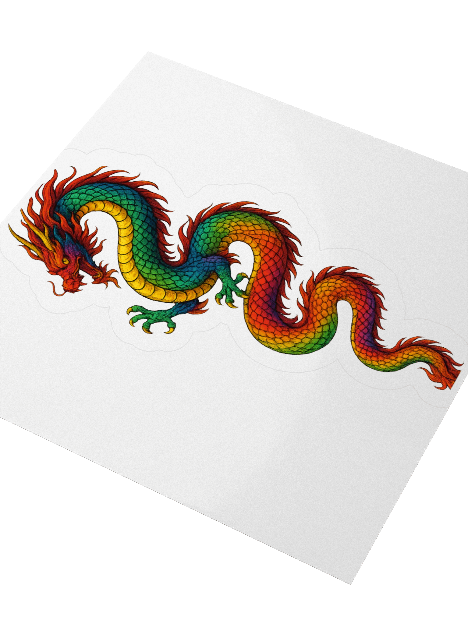 🐉 Kiss Cut Dragon Sticker – Mark the Realm Shape it. Peel it. Flame it. product image (4)