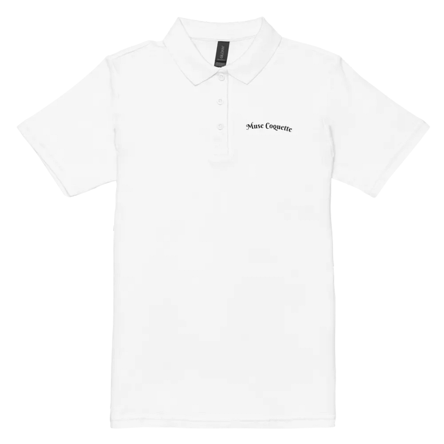Women's Pique Polo Shirt (black) product image (3)