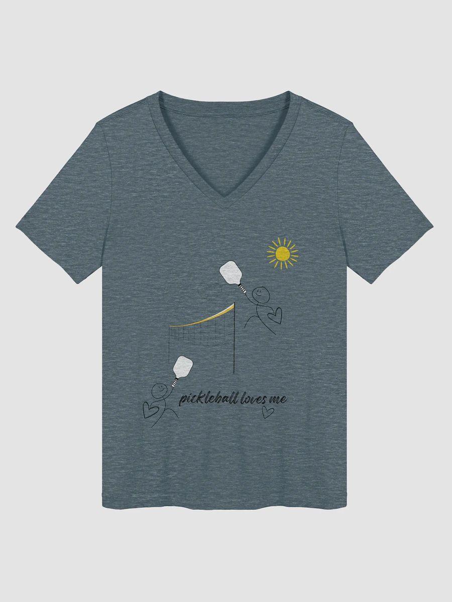 Pickleball Loves Me Women's V-Neck Tee product image (3)