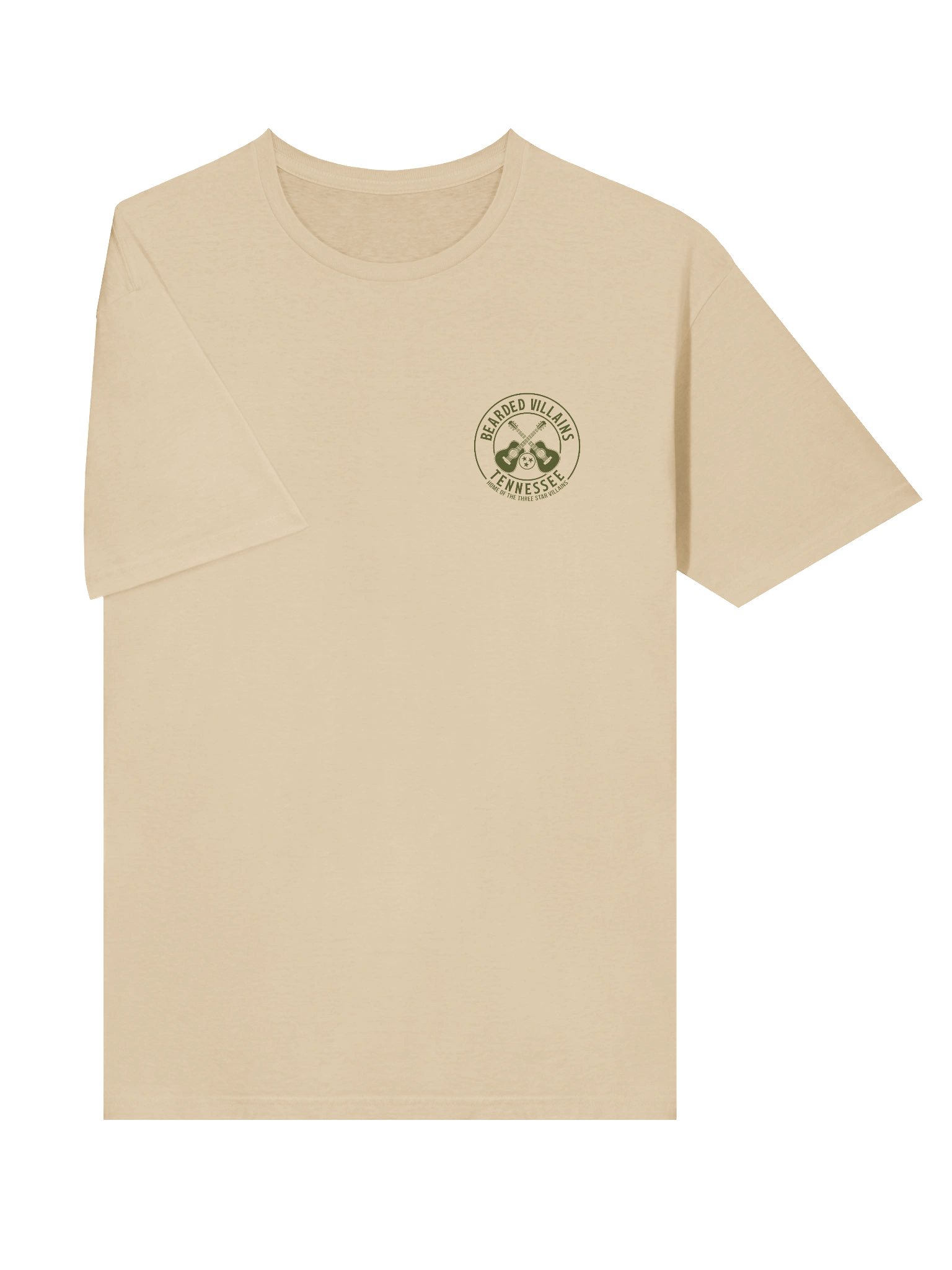 TSV Bearded Villains Tennessee “Tactical Grit Alternate” T-Shirt | Military Green on Combat Desert, Brown or Black | Rugged Brotherhood Strength & Everyday Utility product image (15)