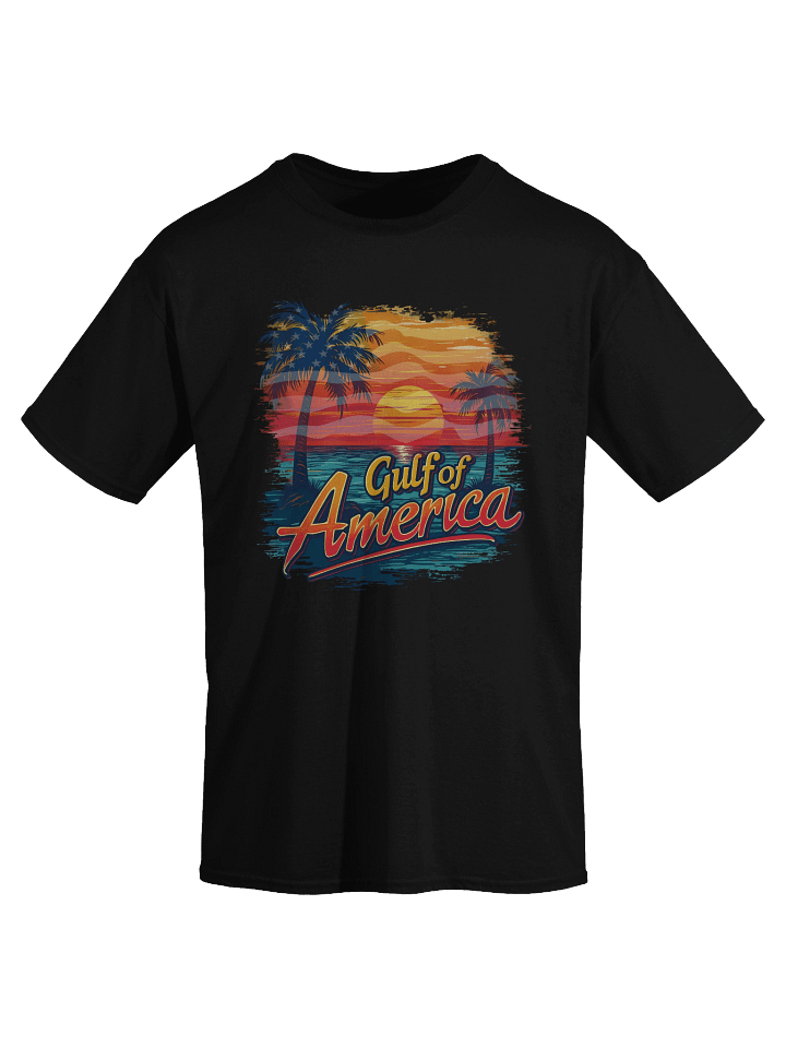 The Gulf of America with Sunset Flag T-Shirt product image (1)