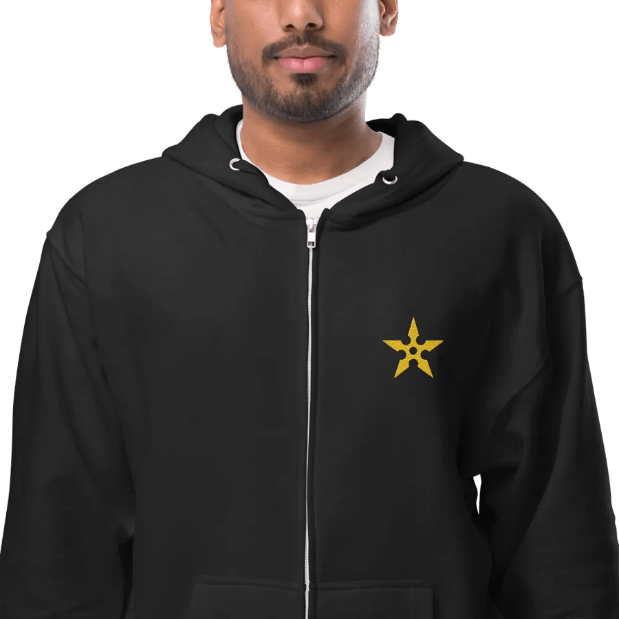 Golden Shuriken Zip-Up Hoodie product image (4)