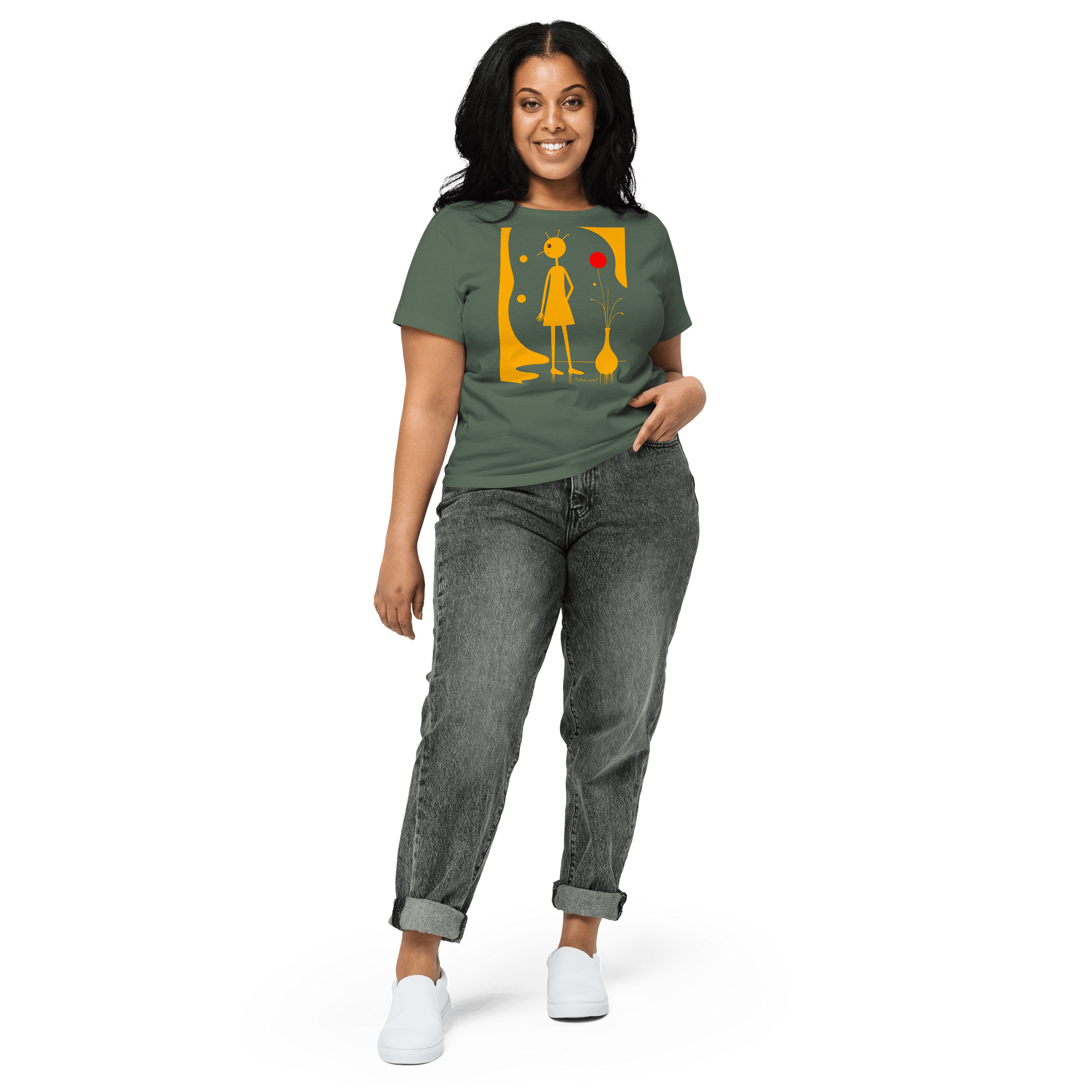 Cotton Heritage Women's High-Waisted Tee product image (1)