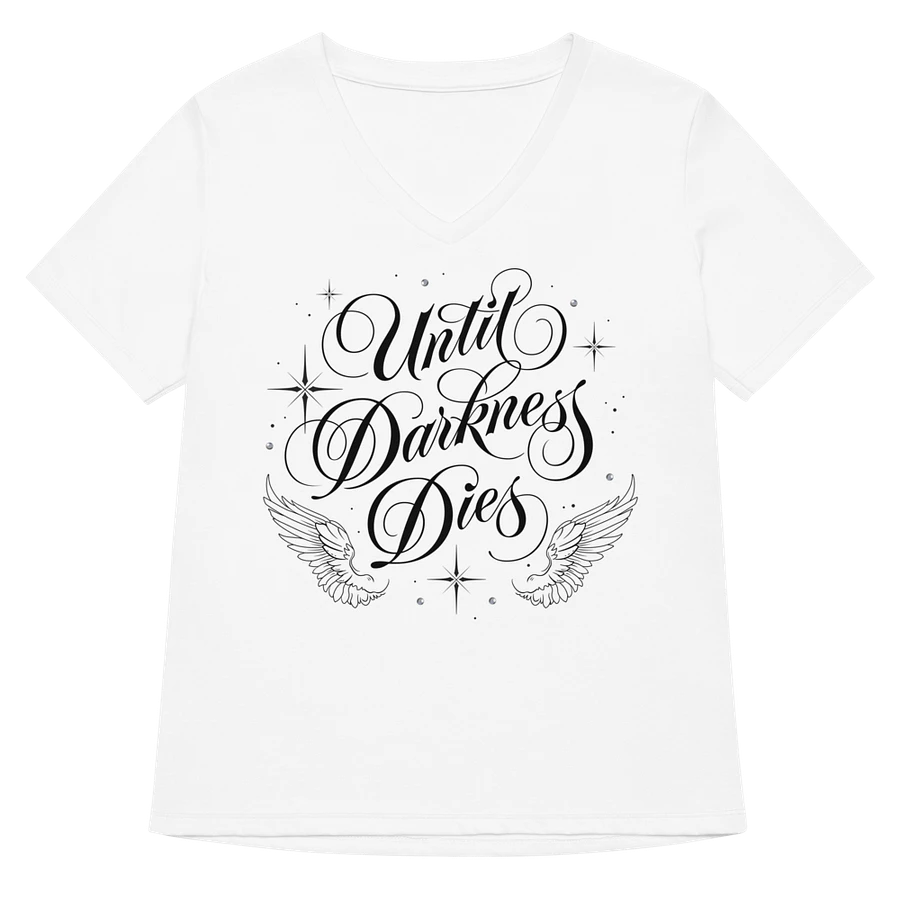 Until Darkness Dies (wings design) Bella+Canvas Women's Relaxed V-Neck T-Shirt product image (6)