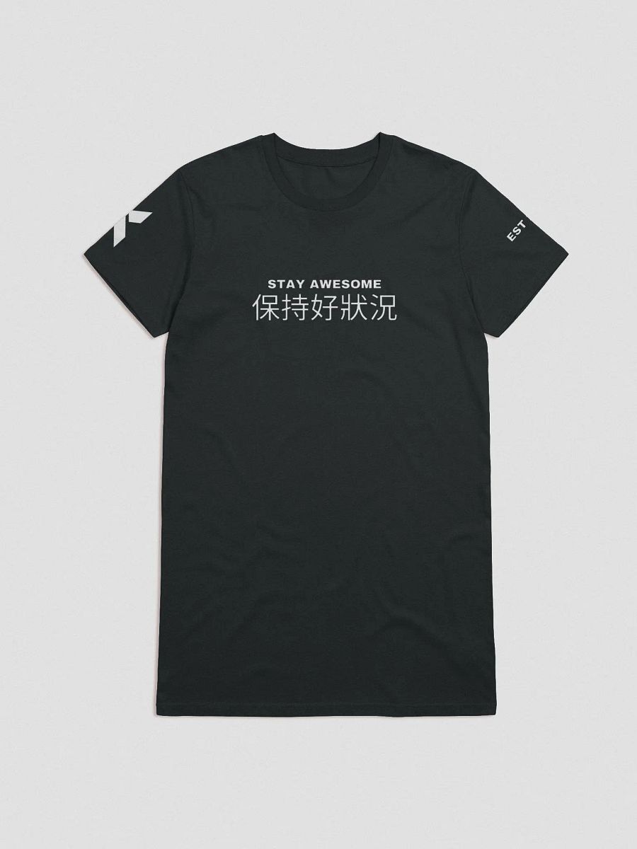 Stay Awesome Printed T-shirt Dress (available in 3 colours) product image (1)