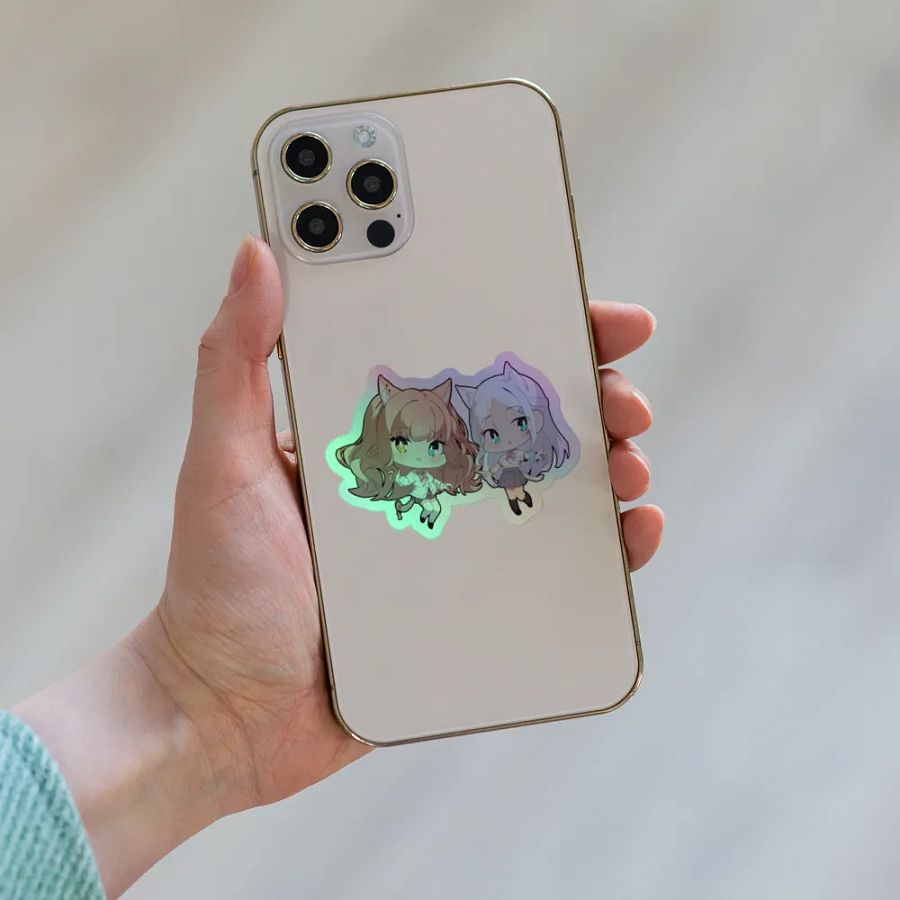 Peach x Morii Holographic Sticker product image (6)