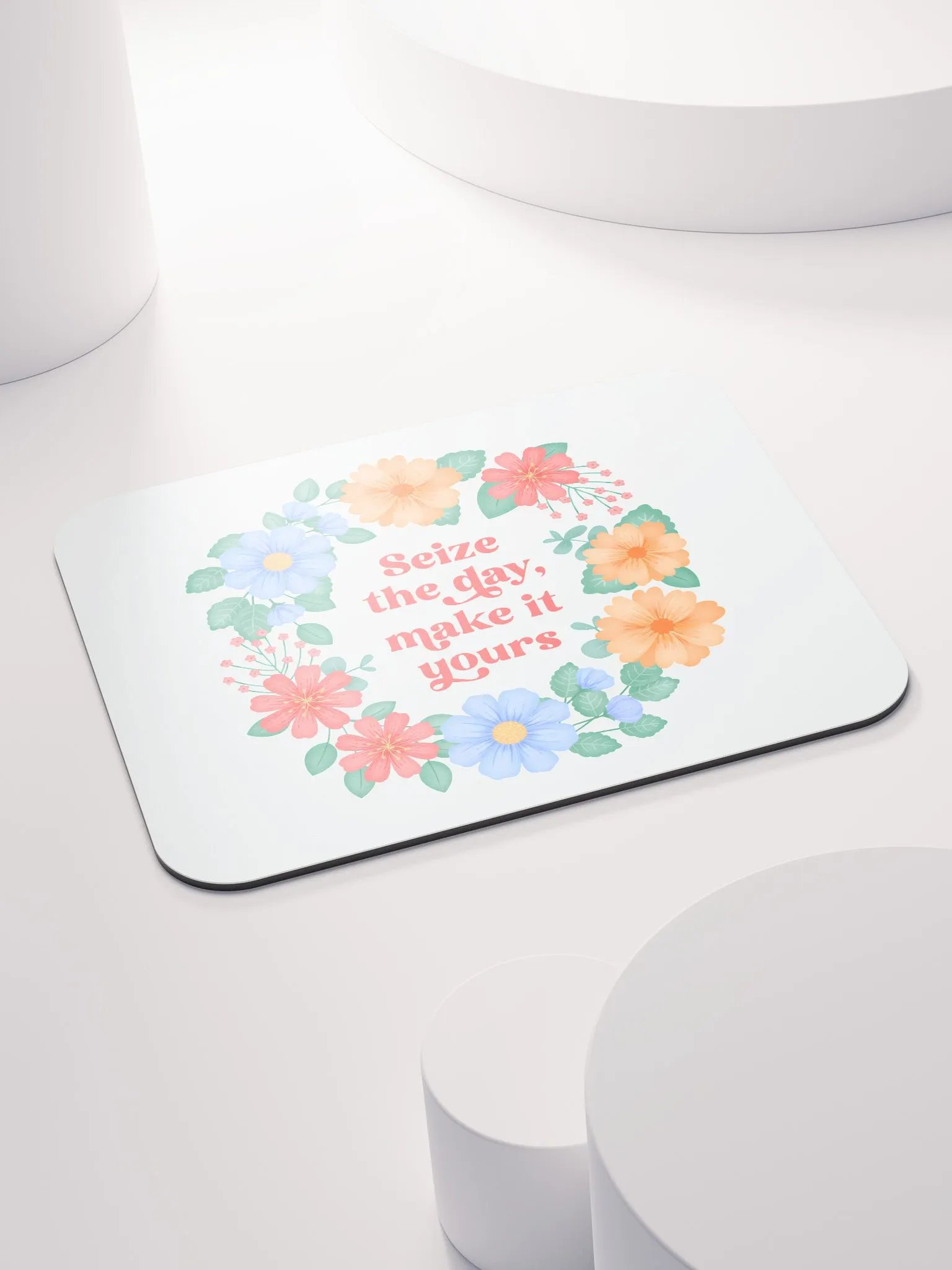 Seize the day make it yours - Mouse Pad White product image (4)