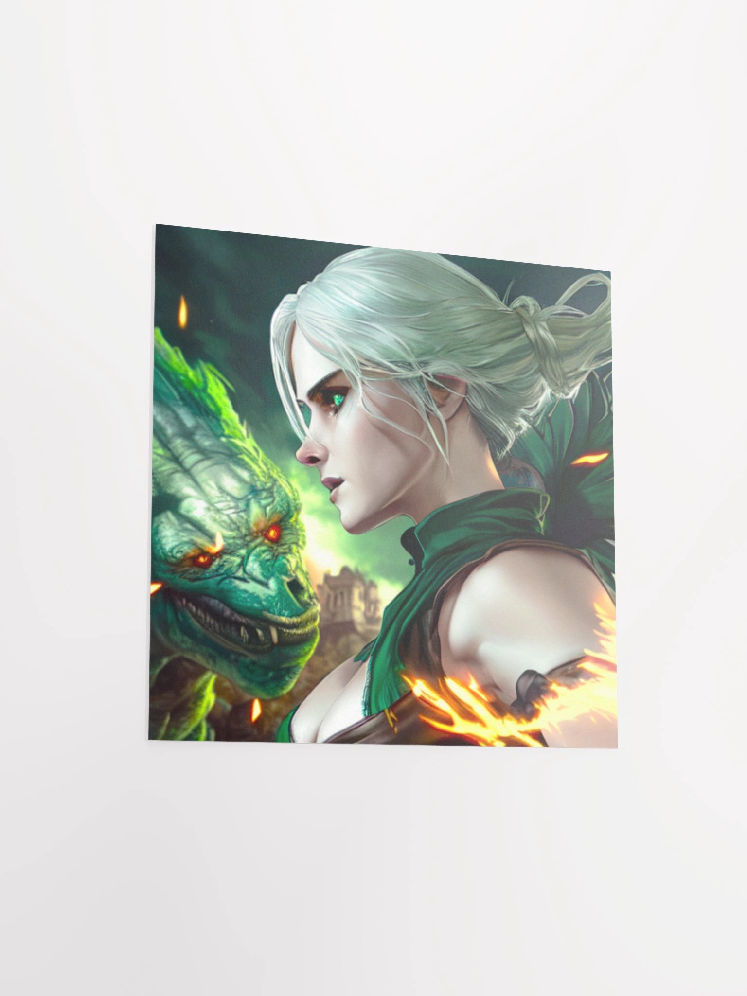 Flame Wielder Fantasy Poster product image (13)