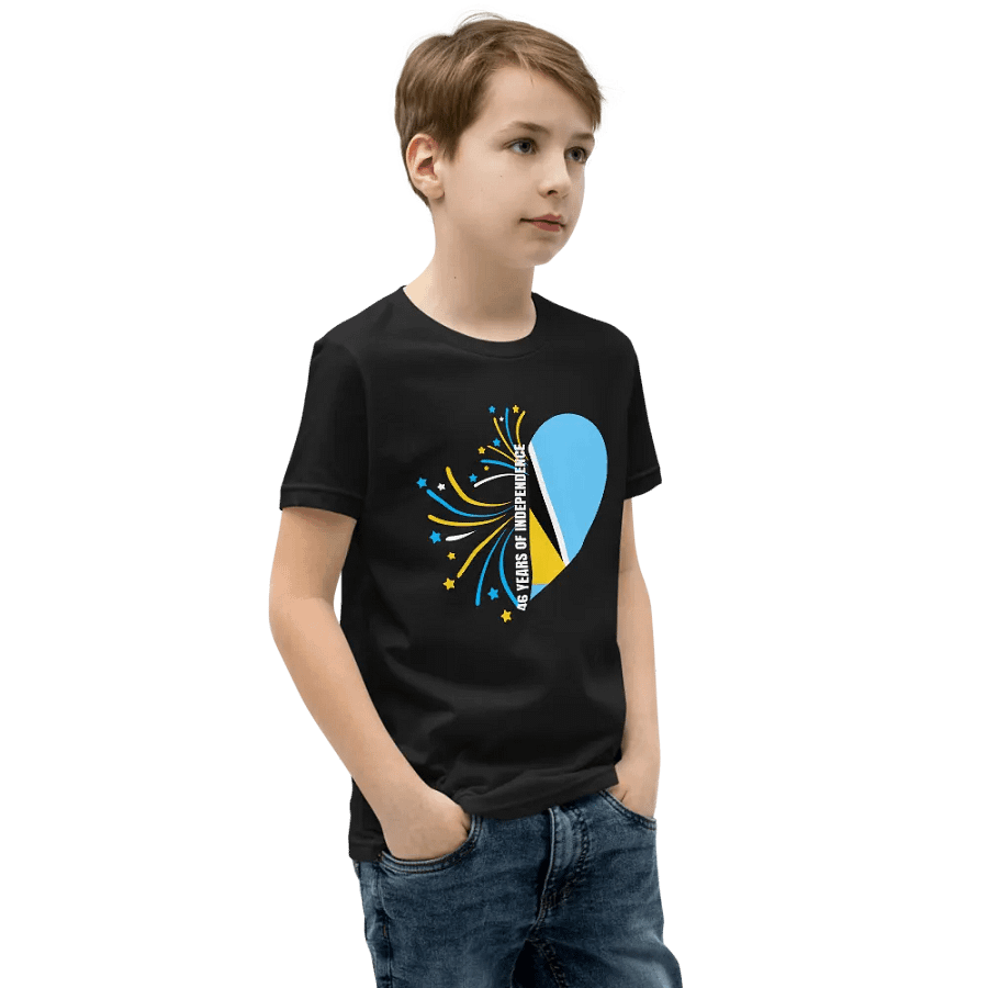 46 Years of Independence Heart Youth T-Shirt product image (3)