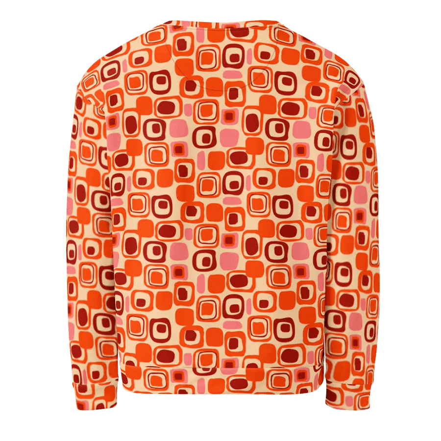 Mid-Century Pattern Orange Sweatshirt product image (6)