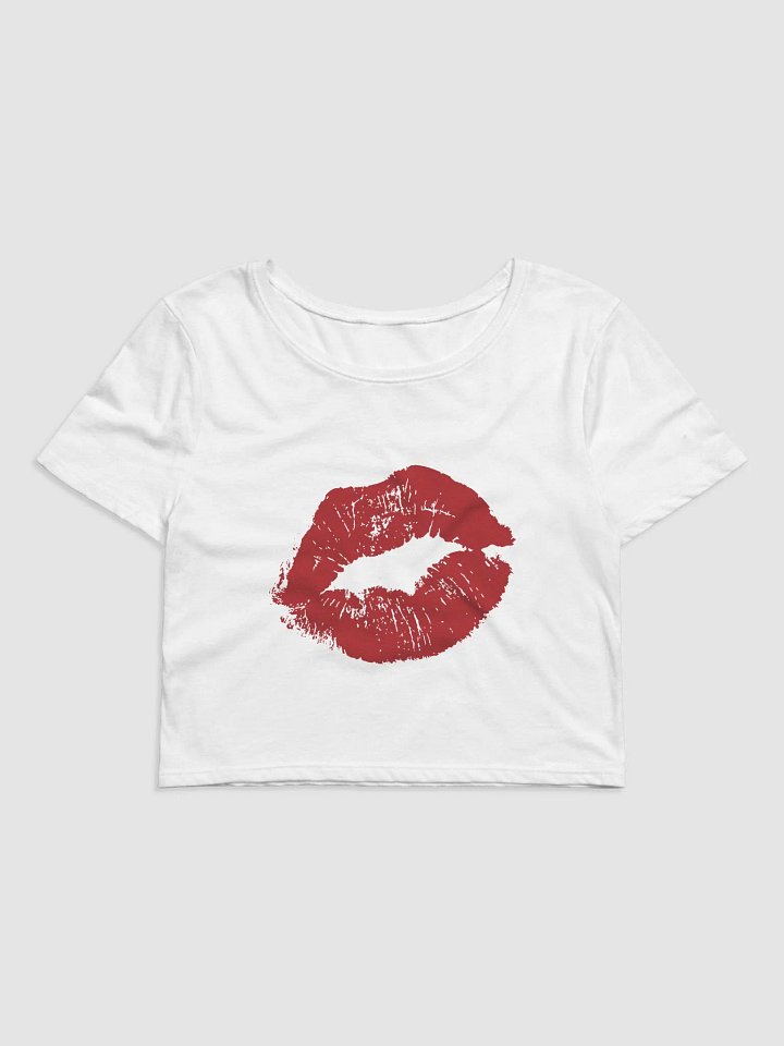 Lipstick Kiss Women's Crop Tee product image (1)
