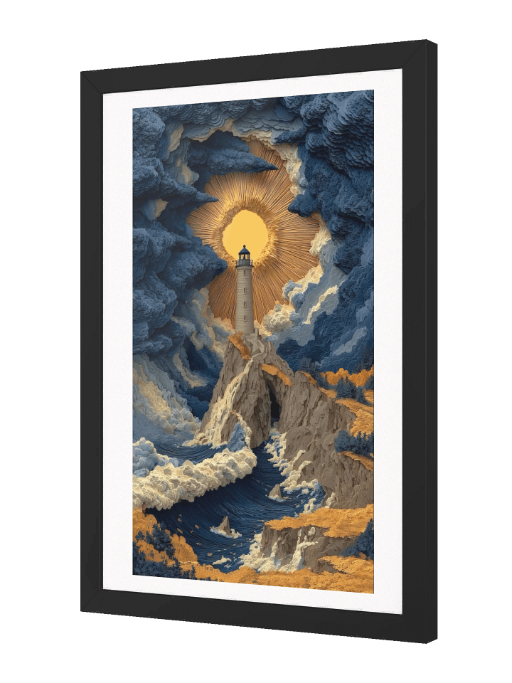 Framed Print - 'Lighthouse in the Tempest' product image (2)