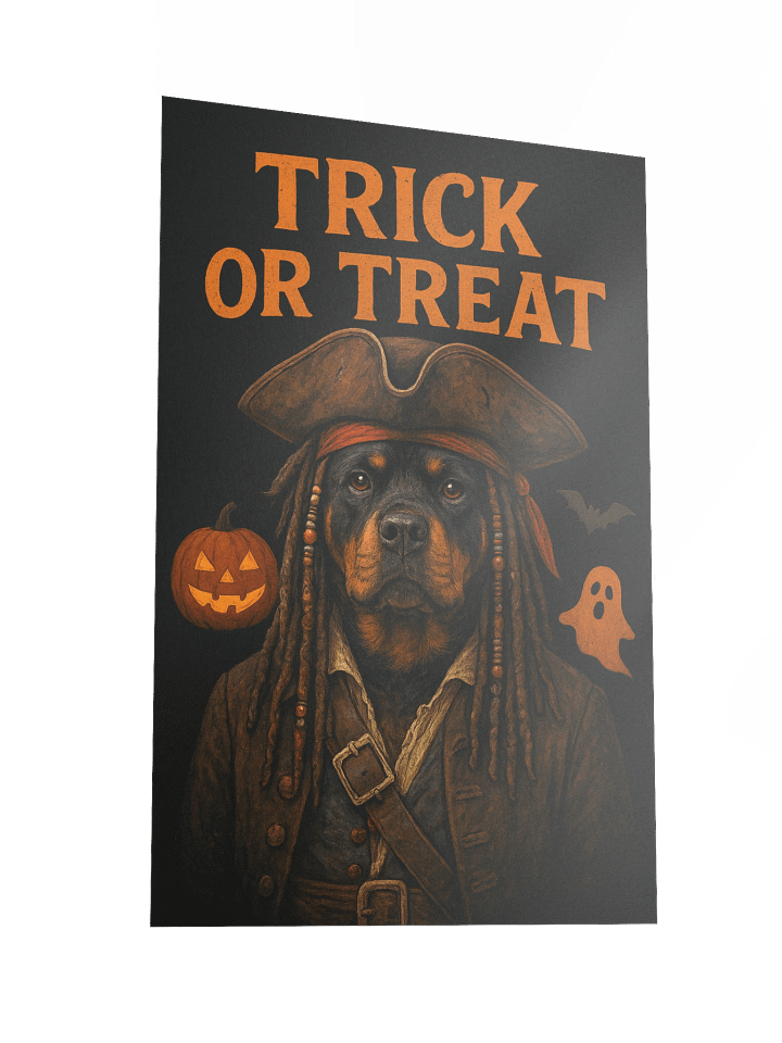 Pirate Rottweiler Halloween Poster product image (4)