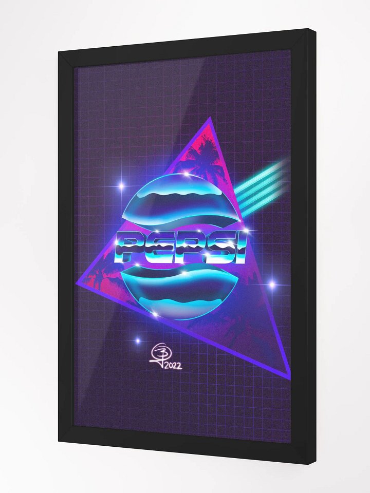 80's Pepsi Nostalgia Overload Framed 12x18 Art product image (1)