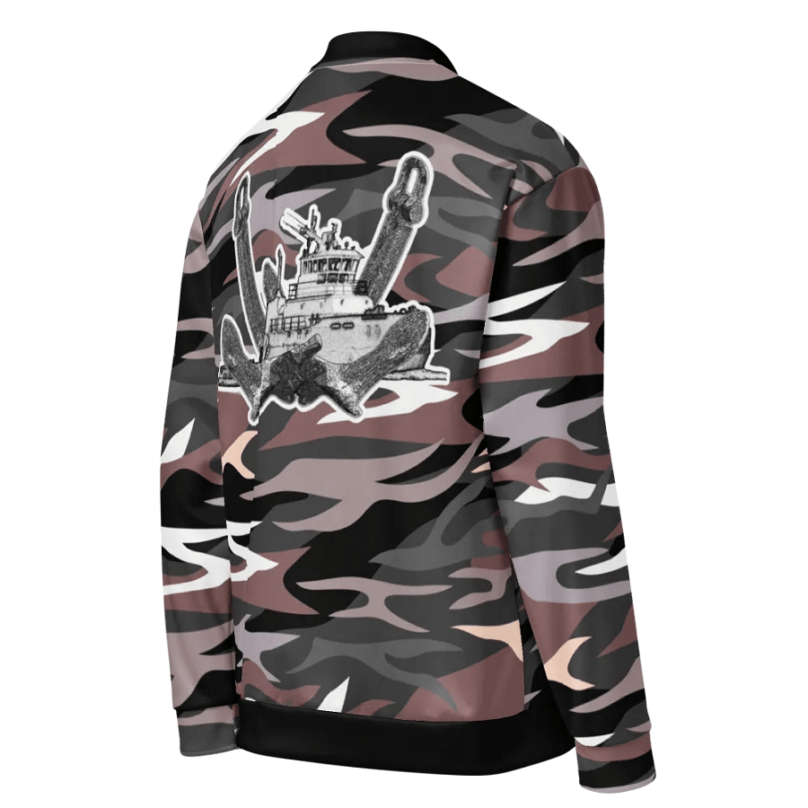 Twin Anchor Titan tug Pink Camouflage Bomber Jacket product image (5)