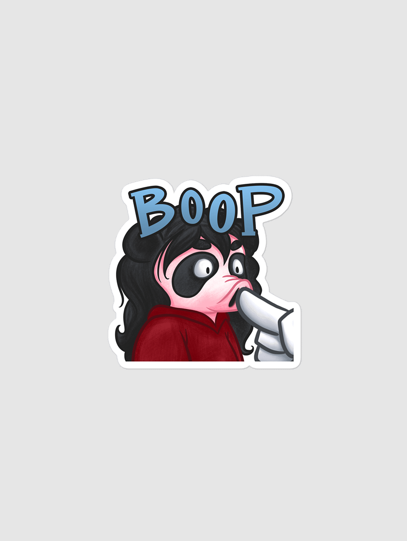 "Boop" Slasher Panda Emote Sticker