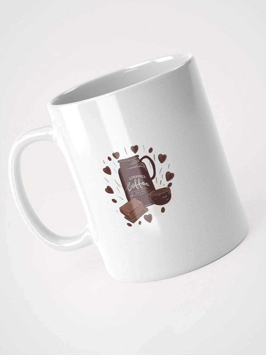 Loraine's Coffee House Brand Logo Glossy Mug product image (3)