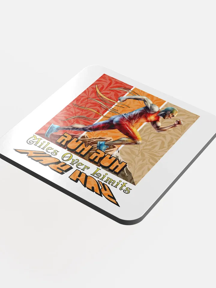 Run Run Miles Over Limits Male Running Coaster Set product image (1)