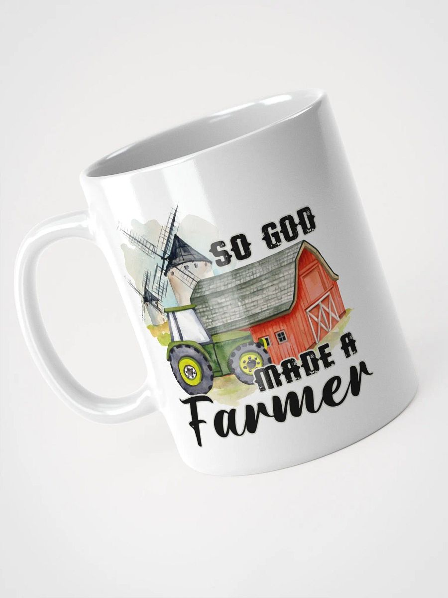 "so god made a farmer" white Mug product image (2)
