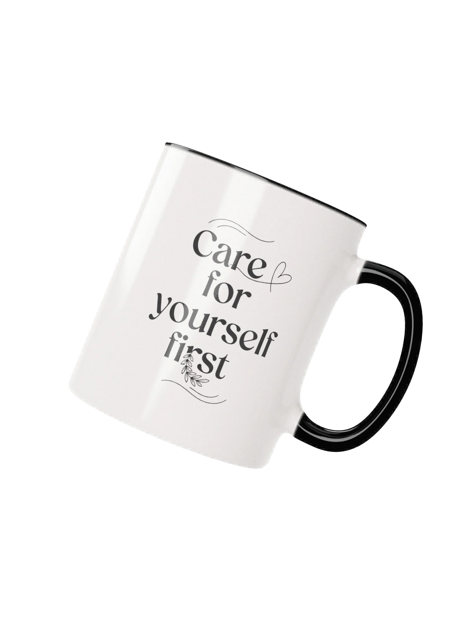 Care for Yourself First” Inspirational Self-Care Coffee Mug – Motivational Gift for Mental Wellness product image (2)