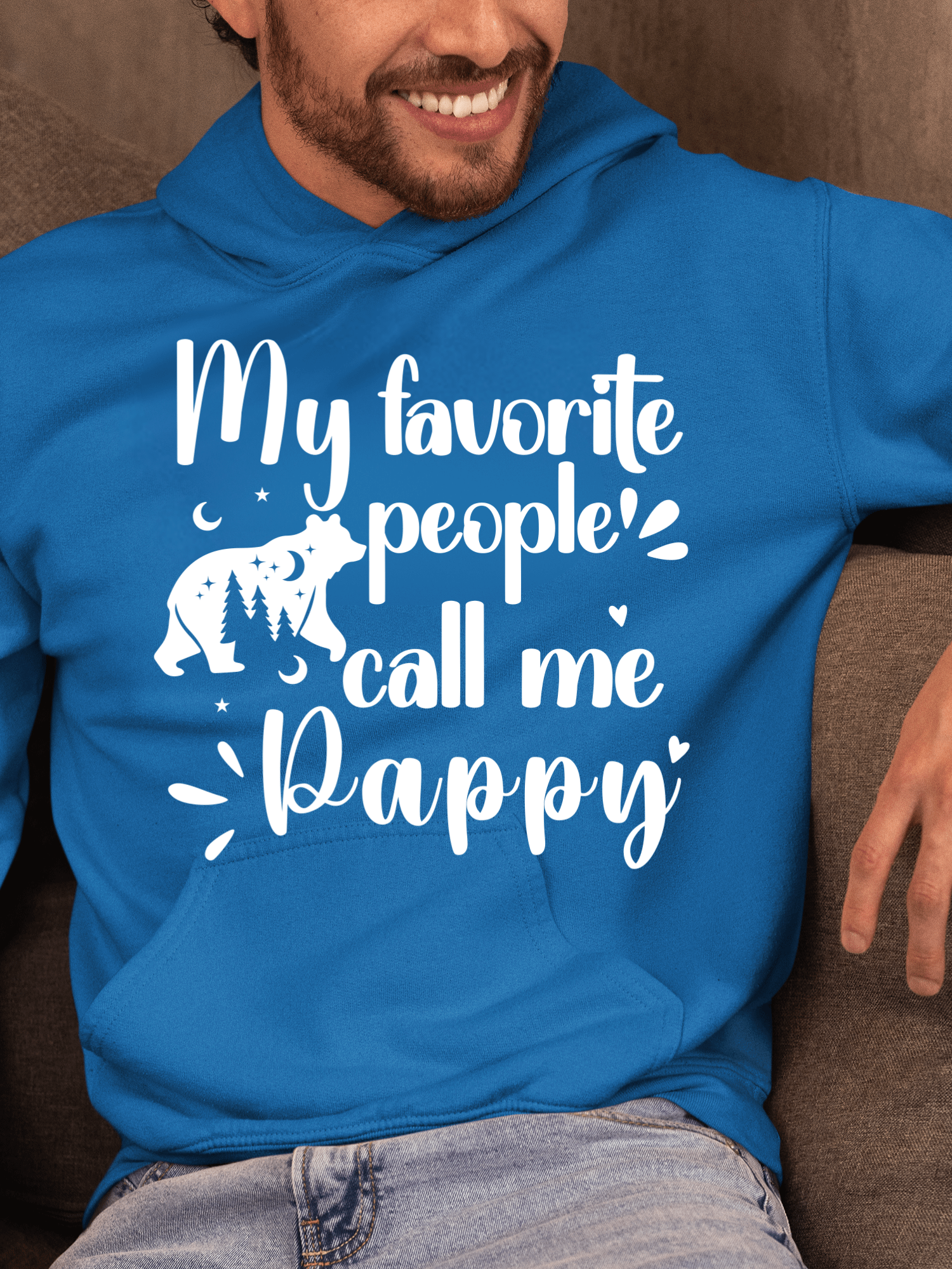 My Favorite People Call Me Pappy, Grandpa Gildan Hoodie. product image (22)