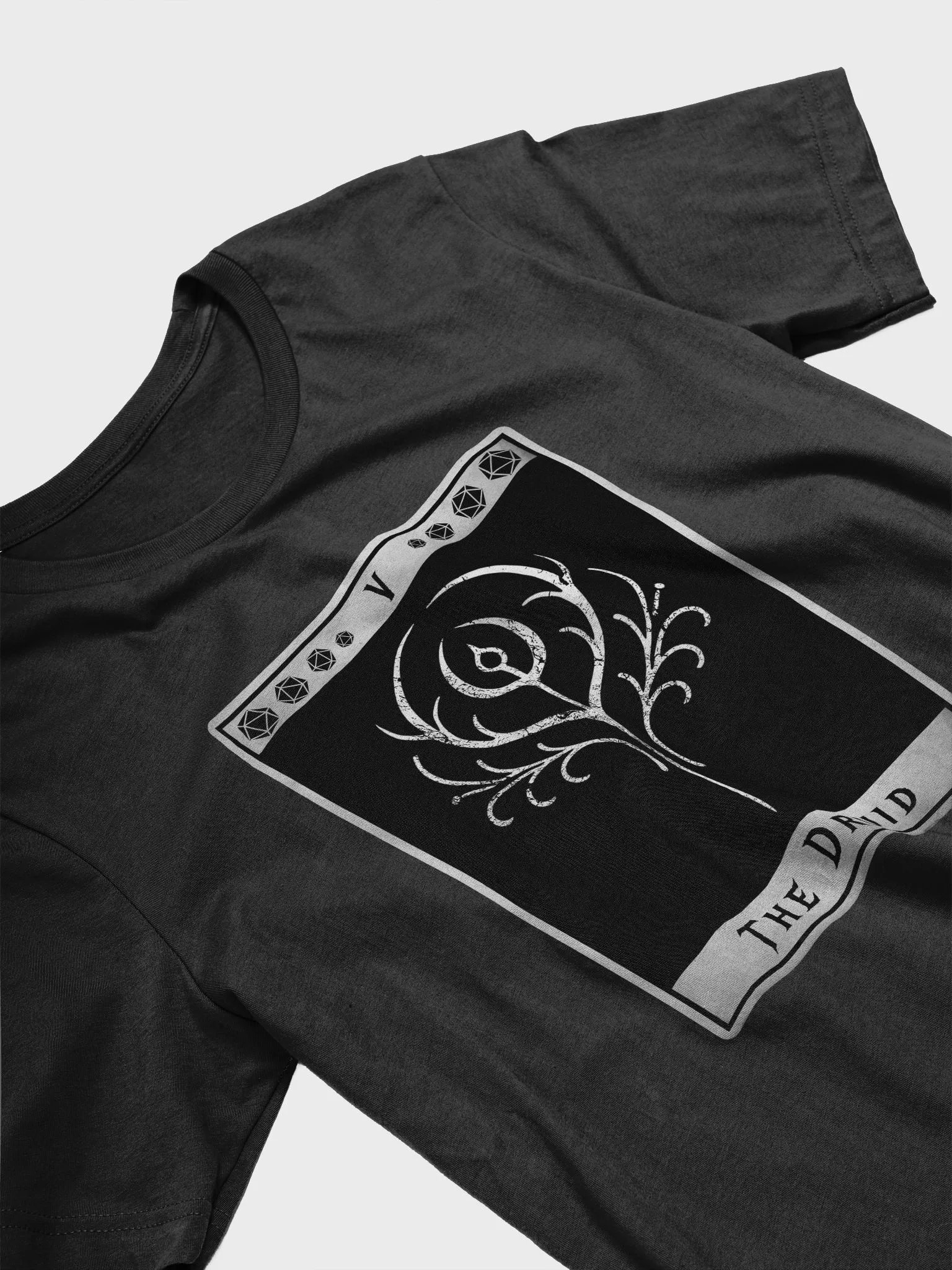 Druid Shirt, Grunge Tarot-Inspired Roleplaying Class Symbol Tee product image (23)