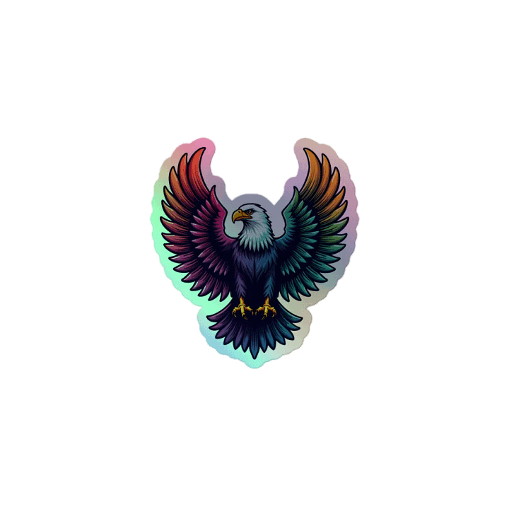 Ethereal Eagle Holographic Sticker Sheet product image (1)