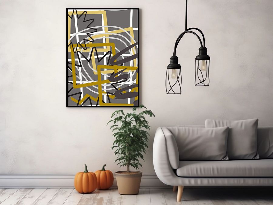 digital poster, 3 designs , modern digital art, decoration office and home product image (8)