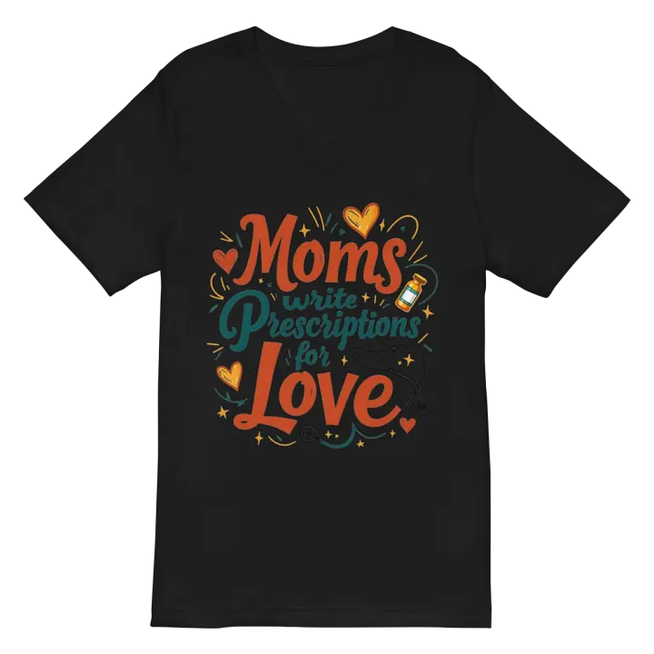 Moms Write Prescription for Love V-Neck Tee product image (3)