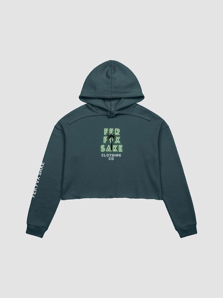 FFS Neon Palm Silhouette Women's Cropped Hoodie product image (1)