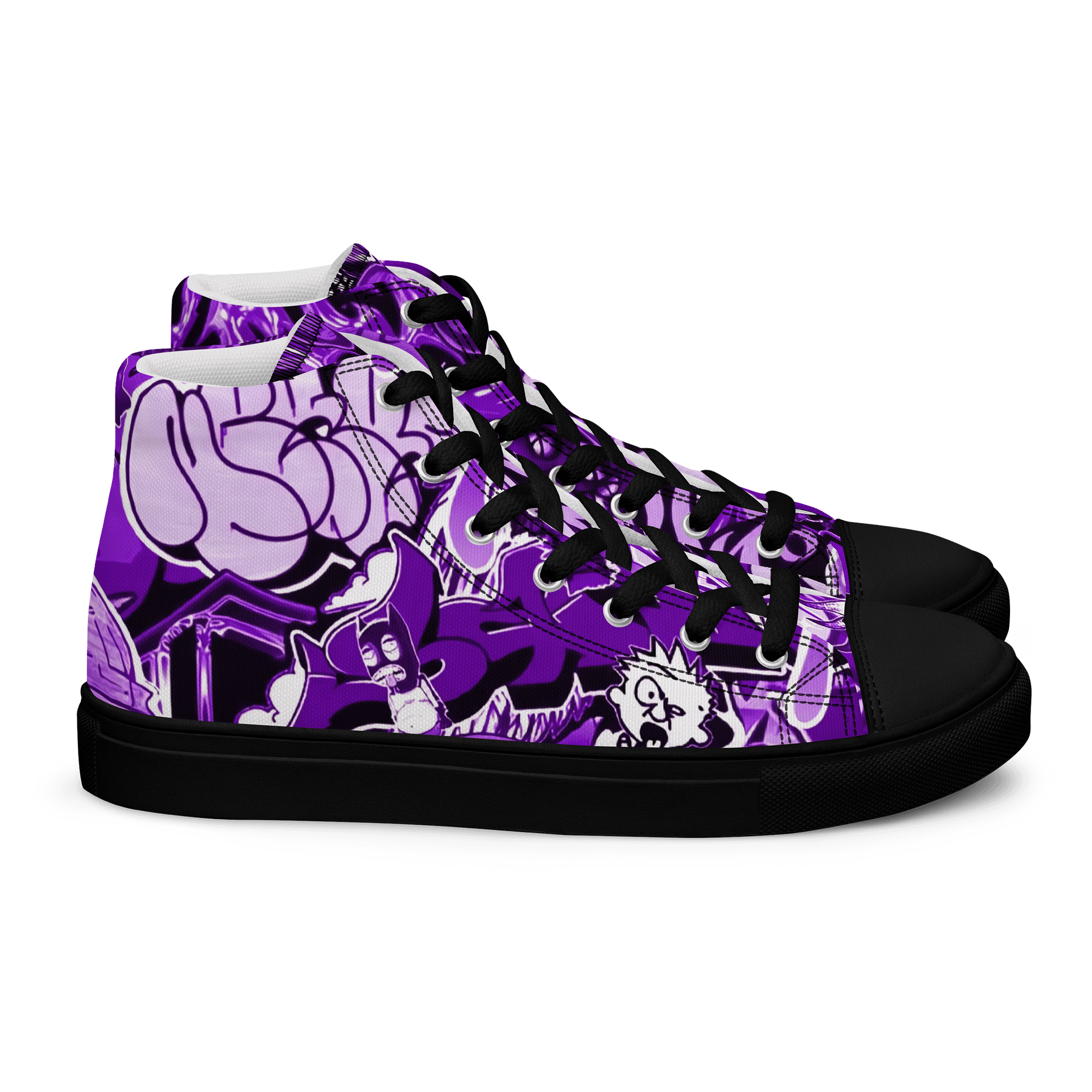 Graffiti Fusion Men's High Tops Skate Shoes product image (2)