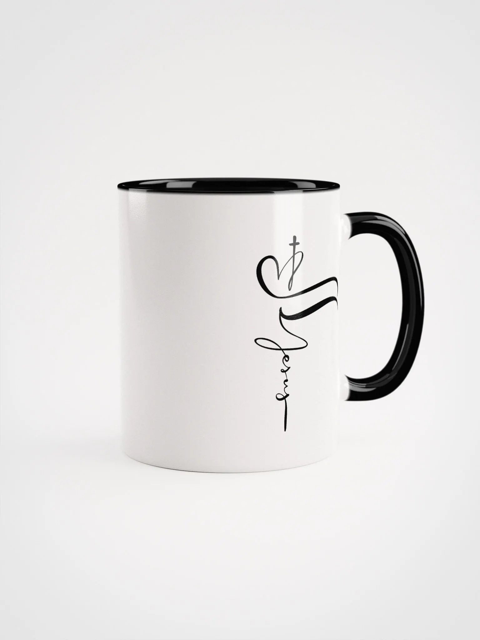 Jesus Cross Ceramic Mug with Color Inside product image (1)