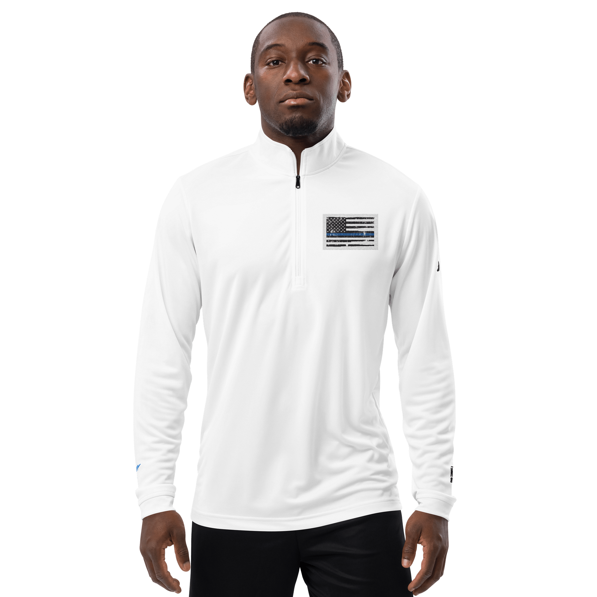 Nik The Hat | Adidas Quarter Zip Pullover – Summer ’25 BACK THE BLUE Edition product image (4)