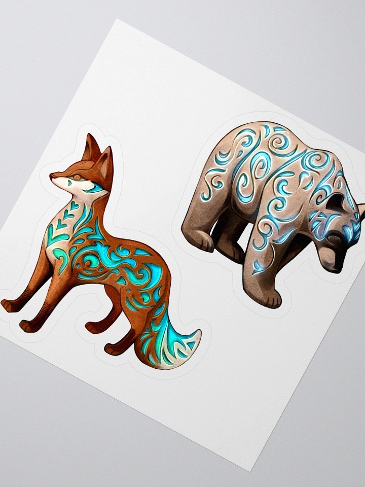 Forest totems | Kiss-cut sticker sheet product image (2)