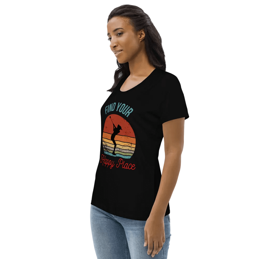 Retro Swing: Find Your Happy Place Women's Fitted Tee product image (4)