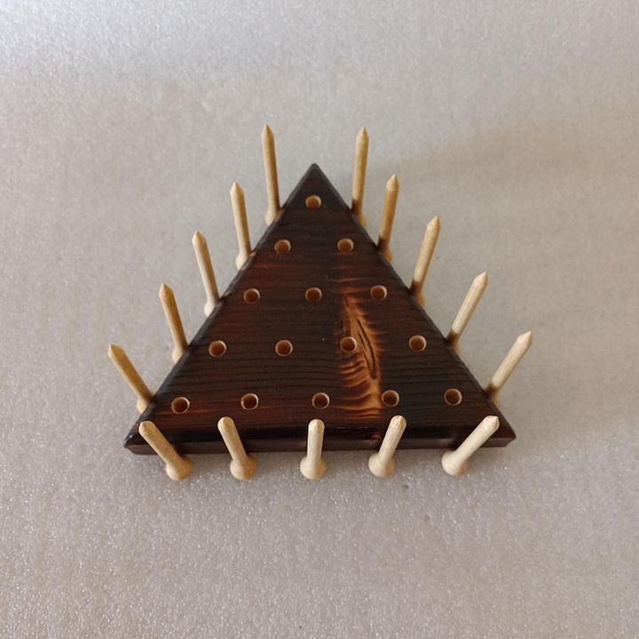 Triangle Peg Game with BURNT Base product image (2)