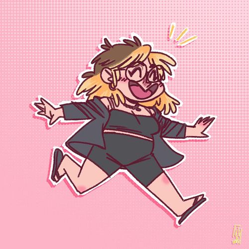 Me, being a happy lil stinker 🌝