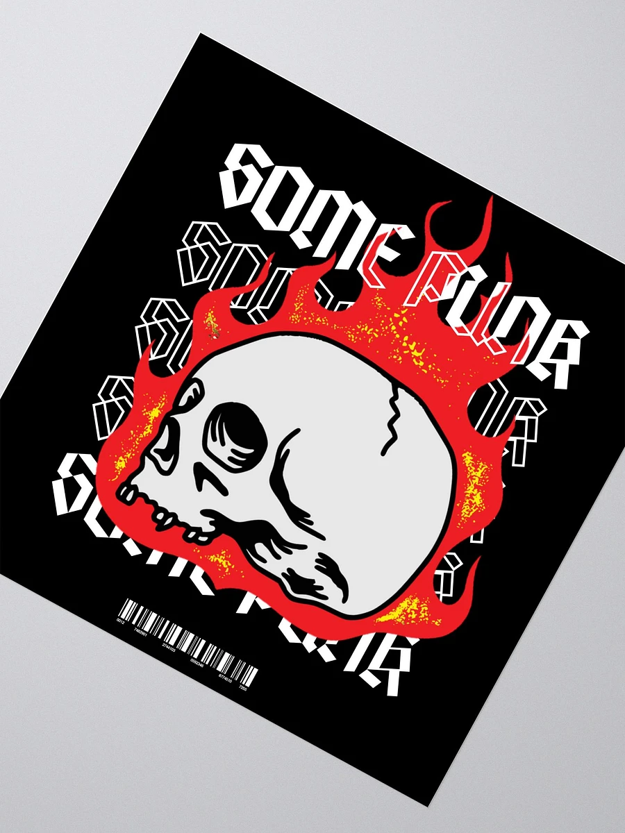 Flaming Skull Sticker product image (2)