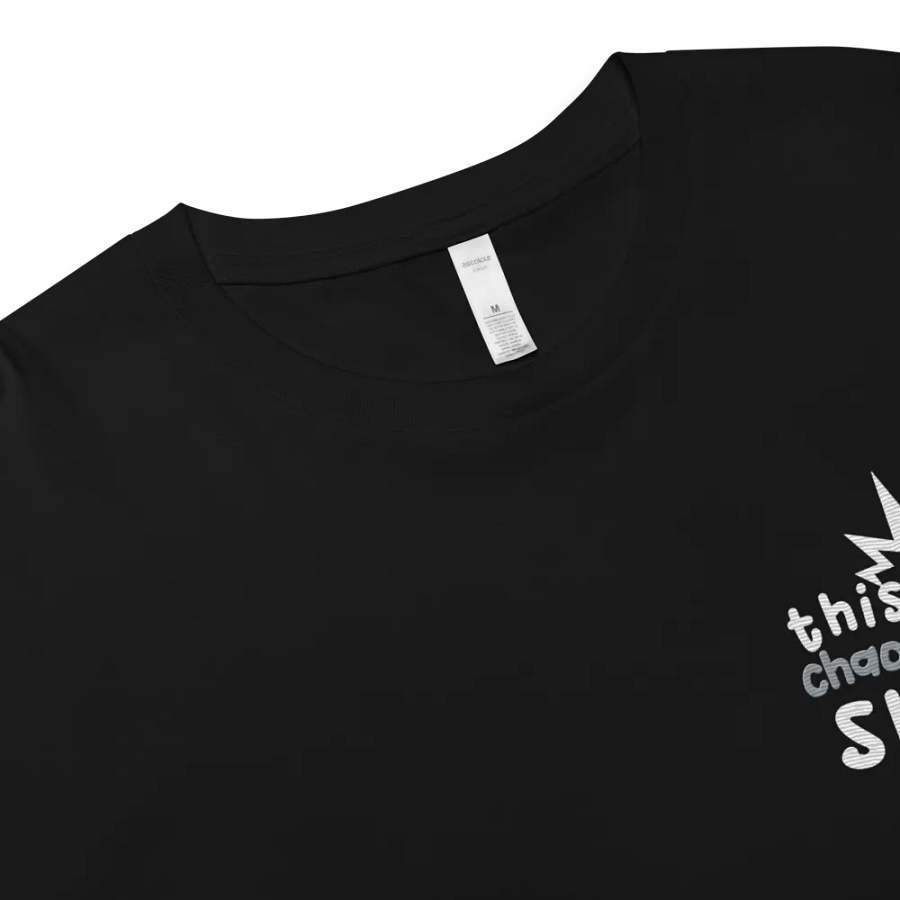 Chaos Gaming Shirt Emroidered Crop Top product image (3)