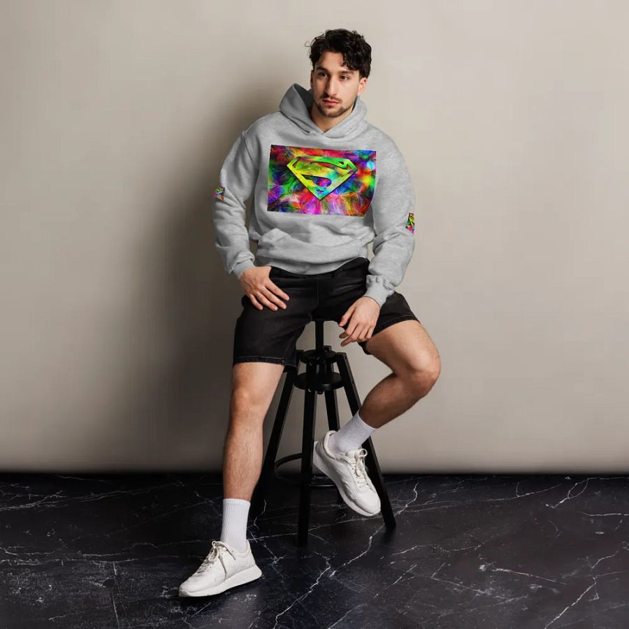 Psychedelic Superman Shield Hoodie product image (5)