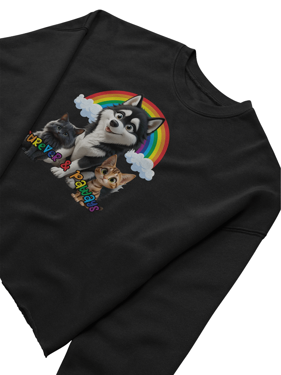 Furever & Paways Women's Fleece Crop Sweatshirt product image (5)