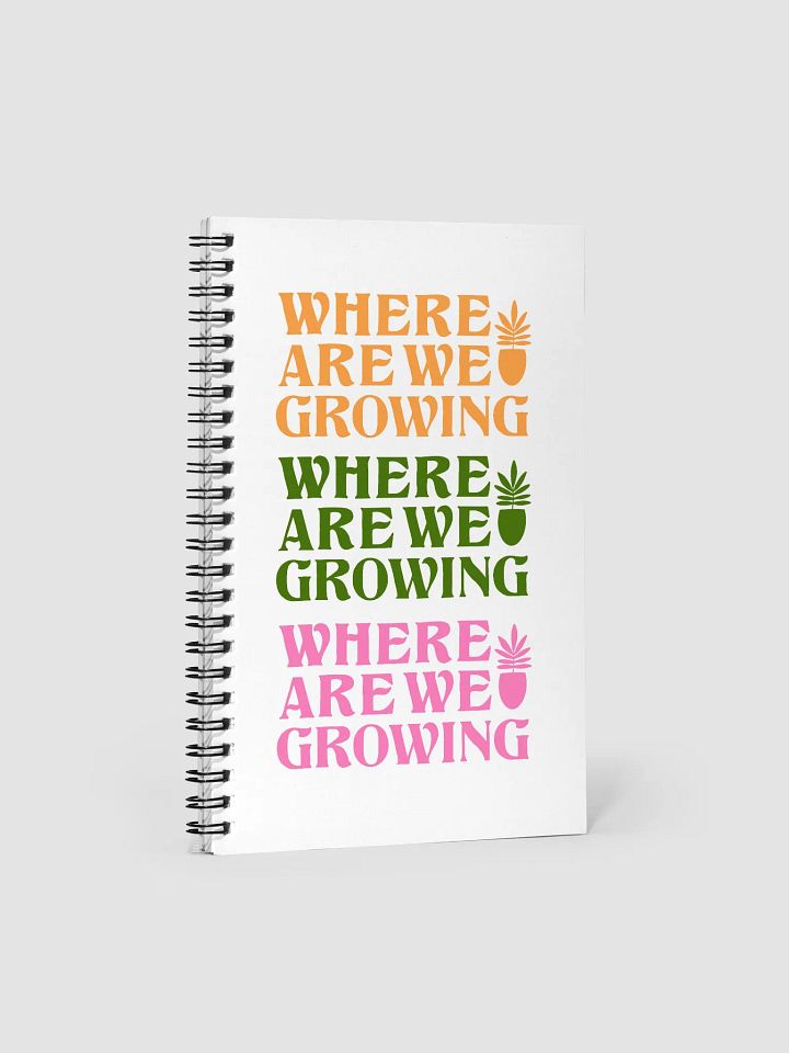 Where Are We Growing Repeating Pattern Notebook product image (2)