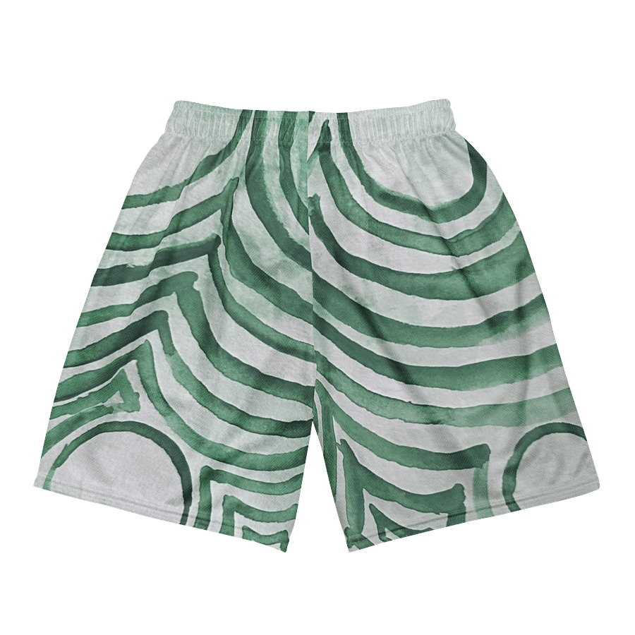 "Green Swirl" Unisex Mesh Shorts product image (6)