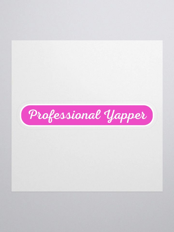 Professional Yapper Sticker - Pink product image (1)
