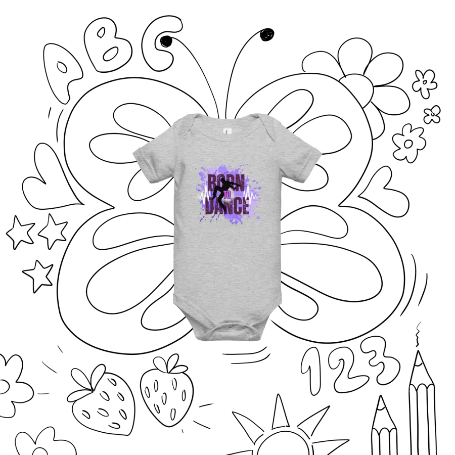 Born to Dance His Silhouette Baby Onesie product image (7)