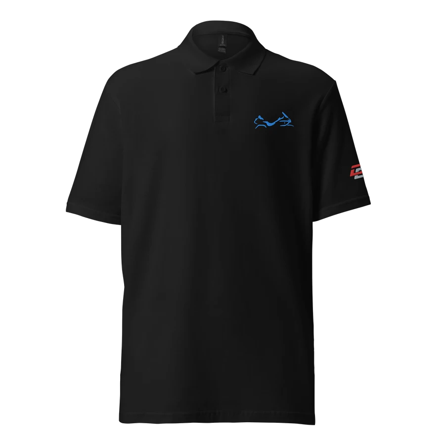 Shadow Wing Polo Shirt Blue Embroidery product image (2)