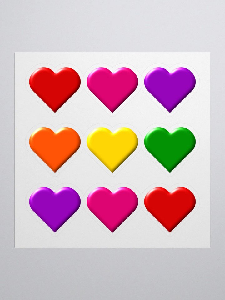 Valentine Hearts Stickers product image (3)