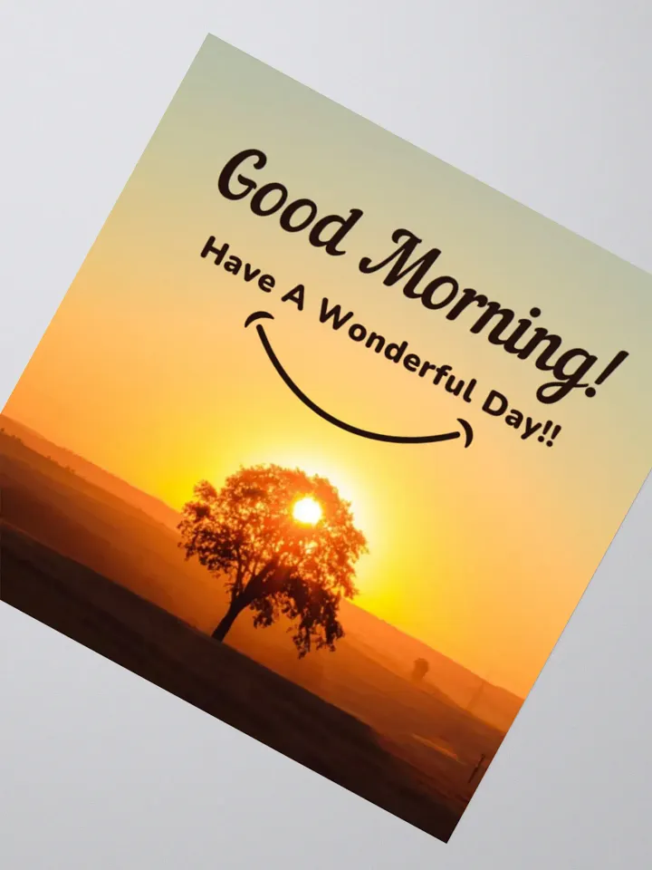 Smiling Sunrise Kiss Cut Stickers product image (5)