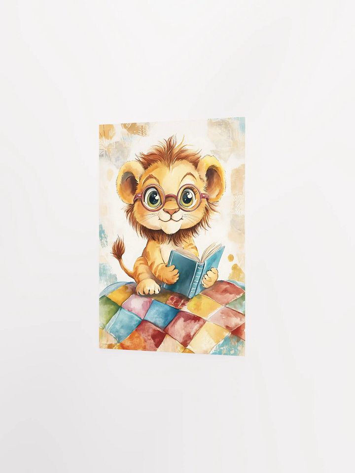 Lion's Literary Adventure Poster product image (2)