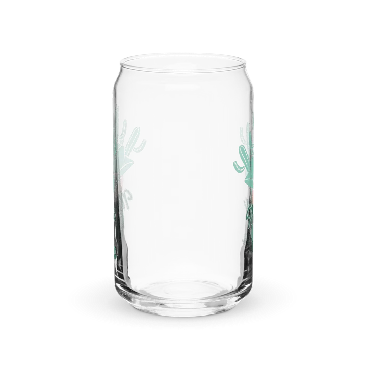 Cactus Mama Western Print Glass Can Cup With Or Without Lid product image (2)